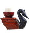 SWAN WOODEN CANDLE HOLDER SWAN WOODEN CANDLE HOLDER